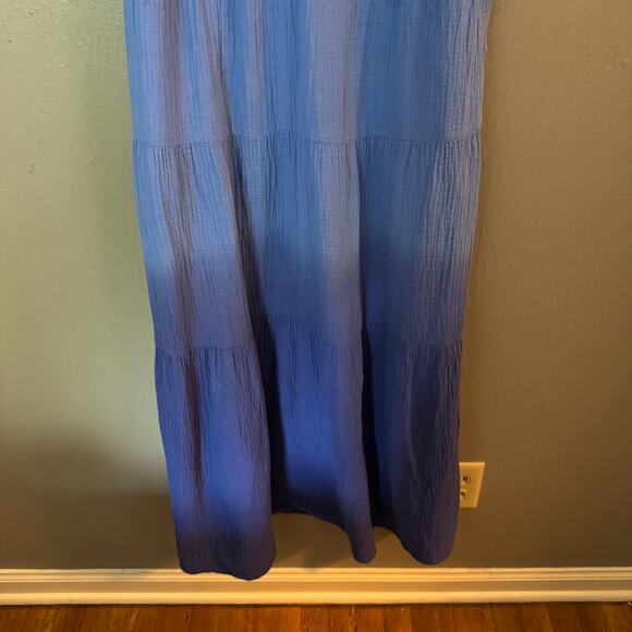 MARINE LAYER Corrine Ombre Cotton Guaze Maxi Dress Size Small - Picture 4 of 7